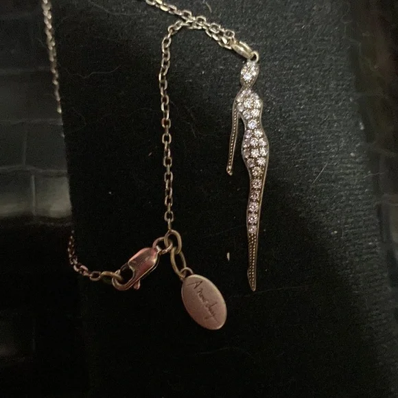Celine Dion Sterling Silver Swarovski A New Day Silhouette Pendant necklace 925